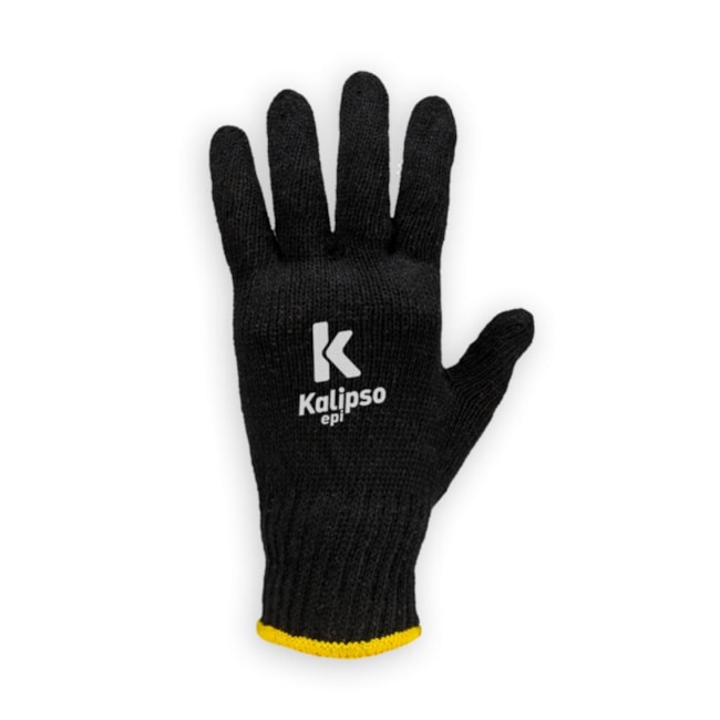 Luva de Segurança Tricotada Algodão Tamanho Único Preta CA 34492 02.11.1.3 KALIPSO-76fe74ef-2f27-4361-ba13-901d94b25109