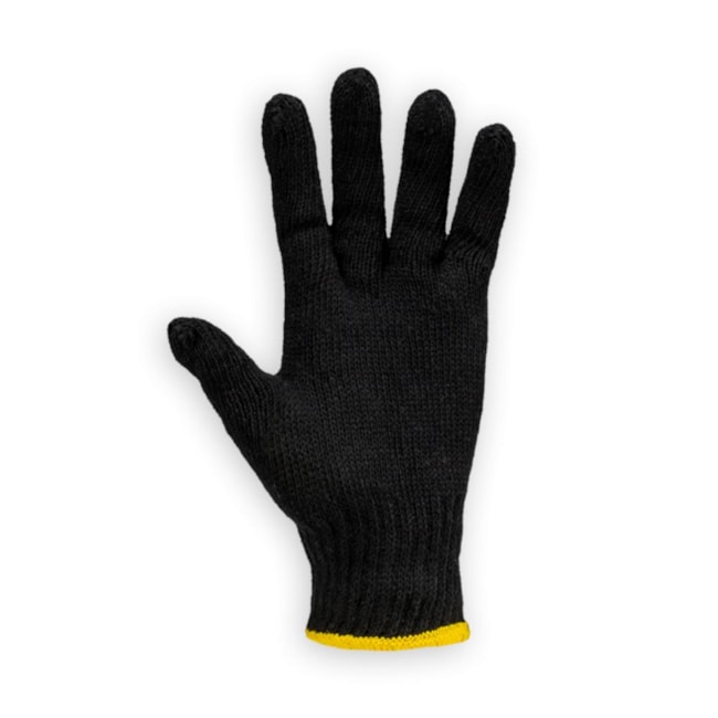 Luva de Segurança Tricotada Algodão Tamanho Único Preta CA 34492 02.11.1.3 KALIPSO-38d70dcd-c5e9-4612-9897-bb459a3a0e67