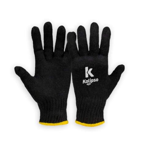 Luva de Segurança Tricotada Algodão Tamanho Único Preta CA 34492 02.11.1.3 KALIPSO-582ab6a7-60c5-41c6-9f0c-6068f235f182