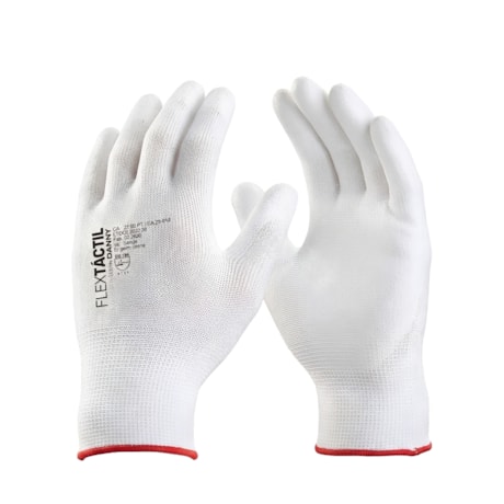 Luva de Segurança Tricotada de Nylon com Poliuretano (PU) Branca CA 29014 DA12100 BR DANNY-2d9e2912-dae8-42ea-bc12-9e63db18e0e4