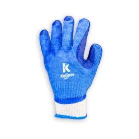 Luva de Segurança Tricotada em Algodão e Malha Vulcanizada CA 38091 BLUE GRIP KALIPSO