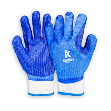 Luva de Segurança Tricotada em Algodão e Malha Vulcanizada CA 38091 BLUE GRIP KALIPSO-7c159af9-28af-4ad4-ba5a-02e62289d9e3