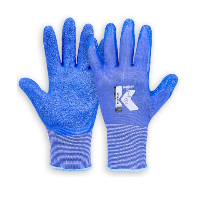Luva de Segurança Tricotada em Poliéster CA 39668 BLUE FLEX KALIPSO-22c6d97e-4dad-4182-80e4-4cdce40242a0