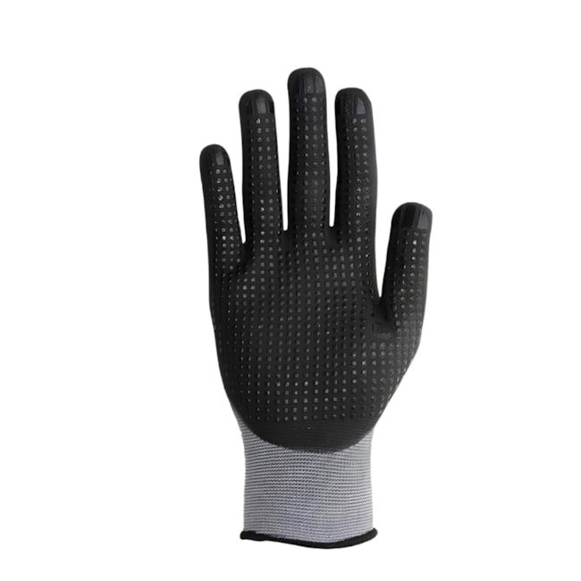 Luva de Segurança Tricotada Nylon Nitrílica Preta e Cinza CA 37168 MICROFOAM 3/4 VOLK-1079684a-3ee5-4317-af87-9f5f76bf7a7b