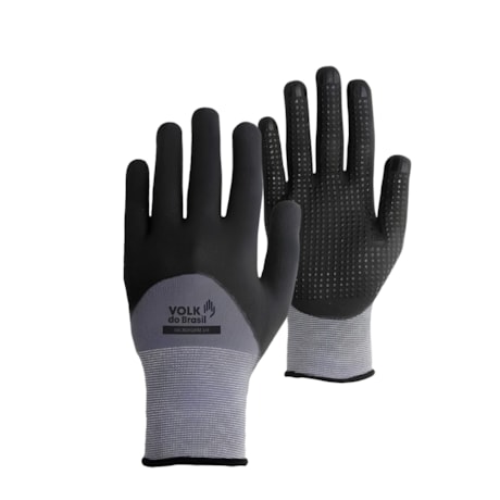 Luva de Segurança Tricotada Nylon Nitrílica Preta e Cinza CA 37168 MICROFOAM 3/4 VOLK-1e5e2d22-d669-4dd4-bf06-82d7287f20a6