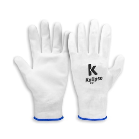 Luva de Segurança Tricotada Nylon Tamanho G CA 15272 PU BRANCA KALIPSO-de614251-39a4-46b0-984e-0ae15e98964b