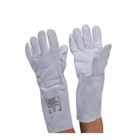 Luva de Vaqueta Mista com Punho em Raspa 20cm VRD-20CR ZANEL