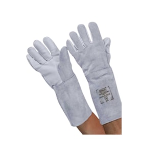 Luva de Vaqueta Mista com Punho em Raspa 20cm VRD-20CR ZANEL