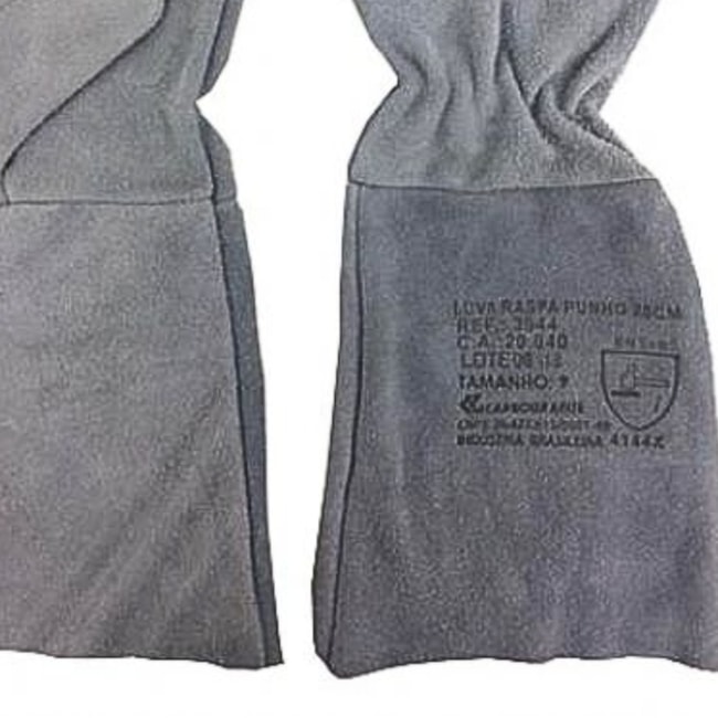 Luva em Raspa Punho 20cm Tamanho Único CA 20040 011410011 CARBOGRAFITE-ba84d02a-f81a-4dfe-a597-f6e63c39dd8b
