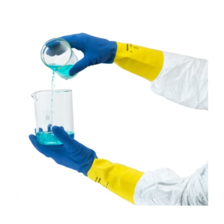 Luva Latex Natural Neopreme Flocada CA 12872 87-224 CHEMI PRO ANSELL-92fecba0-8fec-4b62-a283-c8751b86b0ee