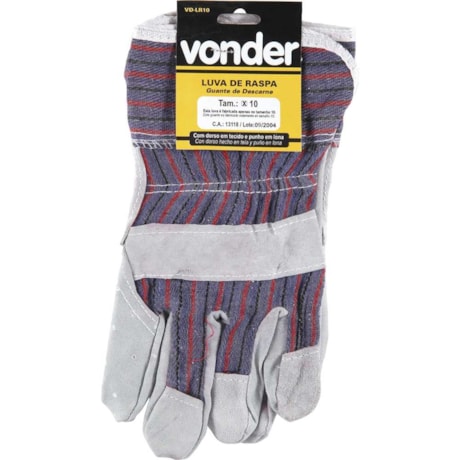 Luva Mista de Raspa com Dorso Punho em Lona Tamanho GG CA 13118 7020000002 VONDER-182ffd74-82dd-4024-a0aa-872d8b1e4655