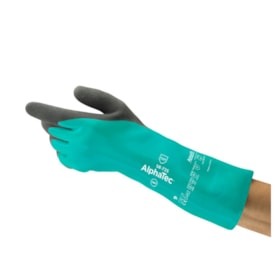 Luva Nitrílica com Punho Forrado Tamanho 10 58-535B ALPHATEC ANSELL