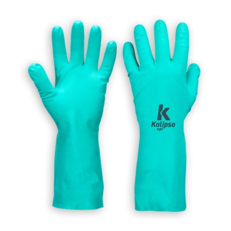 Luva Nitrílica de Proteção Verde com Forro Interno CA 11769 NITRILI-KA 10 KALIPSO-509223c2-eac0-4753-bc93-09167bf7f811
