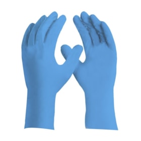 Luva Nitrílica Descartável Azul 24cm (100 unidades) CA 42979 DA90200 SENSIFLEX