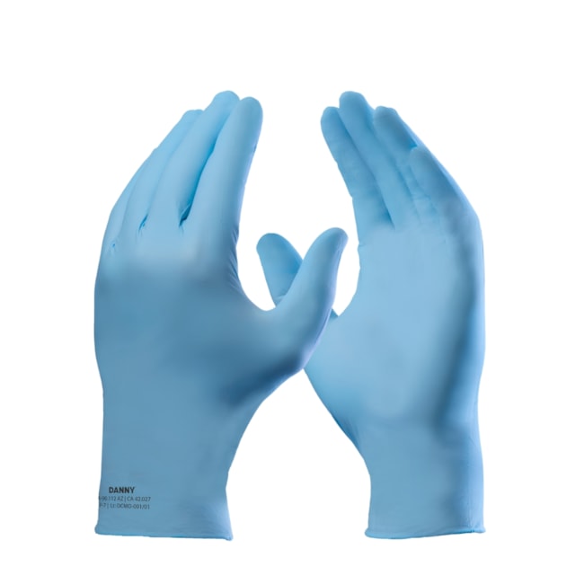 Luva Nitrílica Fina 24cm Azul Caixa com 100 Peças CA 42027 DA90112 AZ SENSIFLEX PREMIUM DANNY-abe08ed4-f915-40b4-aae0-f8641754477f