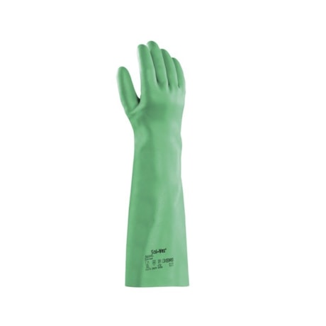 Luva Nitrilica Flocada 46 Cm CA 12598 37-185 SOLVEX ANSELL