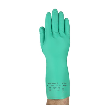 Luva Nitrilica Lisa Verde 33 Cm CA 12704 37-145 SOLVEX ANSELL-e8e3bb41-7564-499a-9c97-7ab64b9f3bbe