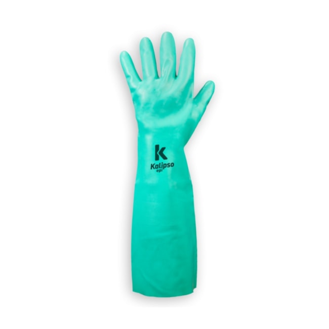 Luva Nitrílica Longa de Proteção Verde sem Forro Interno CA 27598 NITRILI-KA 15 KALIPSO-4c4ff0be-1467-4069-abee-de01530670d6