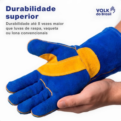 Luva para Soldador 35cm Tamanho 10(EG) CA 17158 10.75.021.31 WELD PREMIUM VOLK-be842d82-66bf-4df4-804a-a96383f465b5