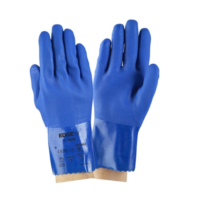 Luva PVC 26 cm Palma Aspera Forrada Tamanho 10 CA 26043 14-662 SUPER-FLEX ANSELL-05a359ba-2ff9-4824-80f2-920b1c30305b