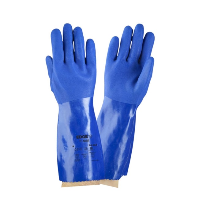 Luva PVC 36 cm Palma Aspera Forrada Tamanho 10 CA 26043 14-663 SUPER-FLEX ANSELL-749e3618-9b15-461a-aa36-c790b179cfdb