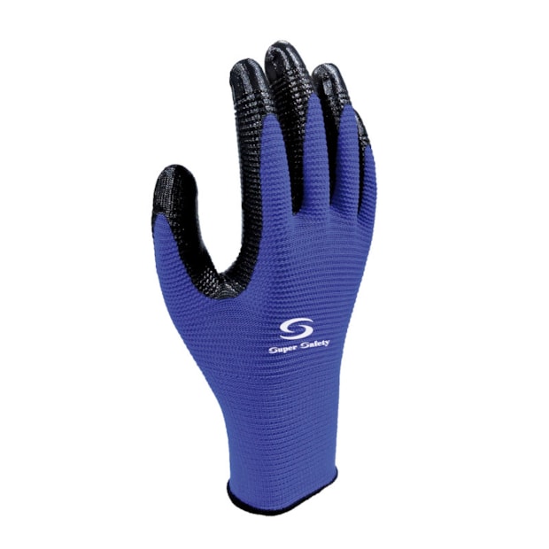 Luva Tricot Nylon Revestimento Nitrílico Preta SS1006N SUPER SAFETY-7d40e445-59e1-48bd-b850-e57df8de66e6