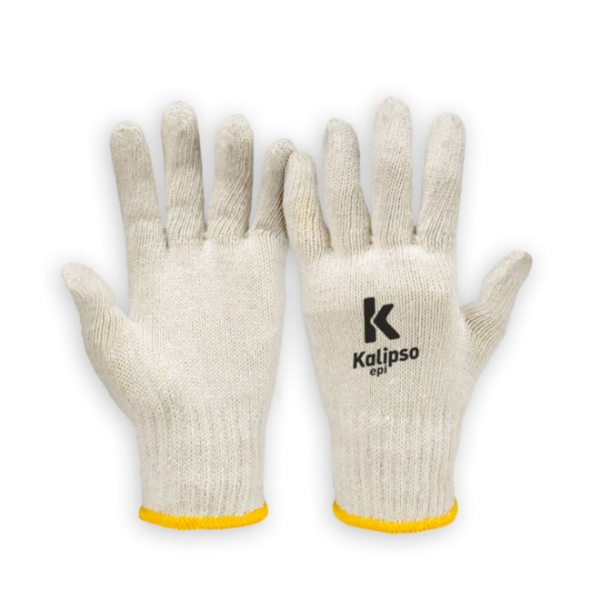 Luva Tricotada Fios Algodão CA 34493 TRICOTADA BRANCA KALIPSO-733a7243-381f-43d6-ac74-e70584f15266