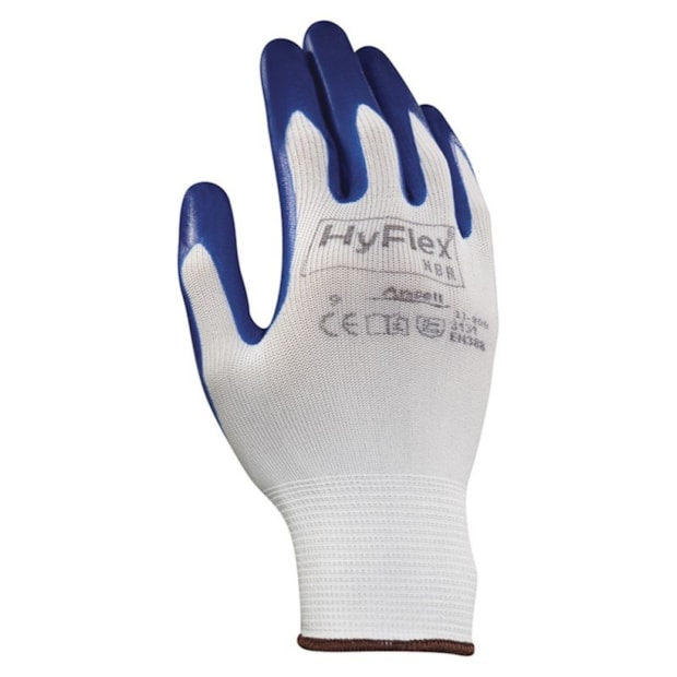 Luva Tricotada Nylon Revestida Latex Nitrilico 11-900 HYFLEX ANSELL-7dce1216-80c7-4756-af0a-d4edffe854f5