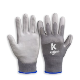 Luva Tricotada Nylon Revestida Poliuretano CA 15272 PU CINZA KALIPSO