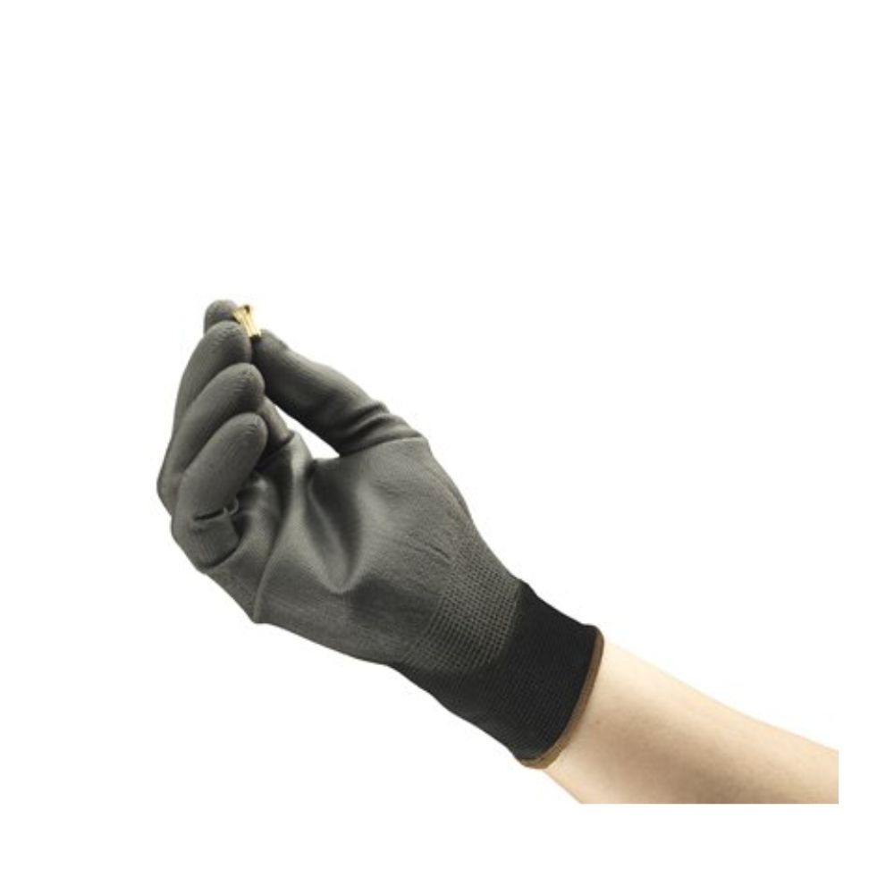 Luva Tricotada Nylon Revestida Pu Preta CA 16722 HyFlex 48-101
