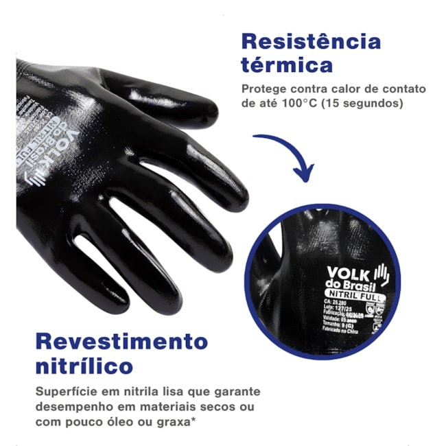 Luva Tricotada Poliamida Revestida com Nitrila Lisa Preta CA 25280 NITRIL FULL VOLK-c2e15aa8-e426-4ae4-8cd3-e2a057d138fc