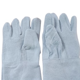 Luvas de Raspa Punho Longo 15cm Reforçada CA 10843 1033 SAO MANOEL