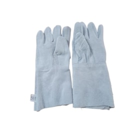Luvas de Raspa Punho Longo 15cm Reforçada CA 10843 1033 SAO MANOEL