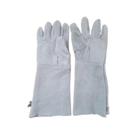 Luvas de Raspa Punho Longo 20cm Reforçada CA 10843 1034 SAO MANOEL