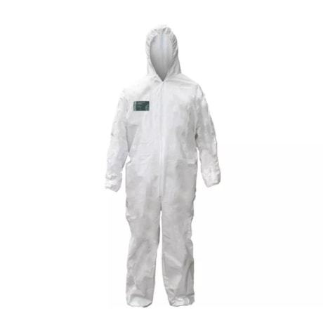 Macacão de Proteção Fibra Polipropileno Branco CA 20662 VIC85111 VICSA