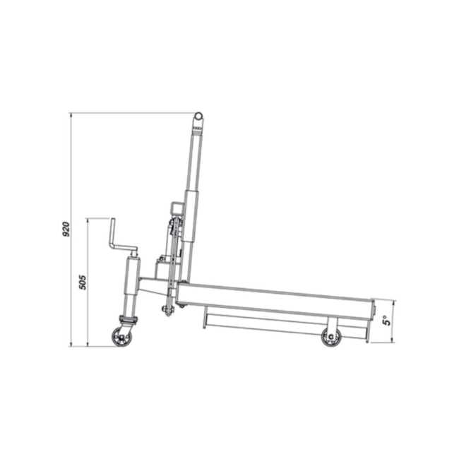 Macaco Hidráulico 600Kg para Retirar Rodas Duplas 4112 MARCON-e9212614-a4ac-42de-baf0-30395b956a66