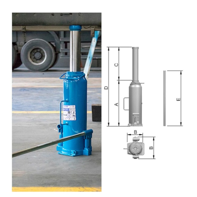 Macaco Hidráulico Especial para Molas 30 toneladas MTM 31100 - MTM30 BOVENAU-d4b1918d-e862-4758-a9a9-ebd3e983c783
