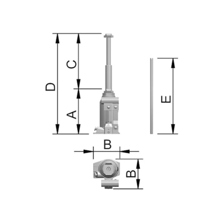 Macaco Hidráulico Garrafa 1,5 Tonelada com 2 Estágios de Elevação 1500 EF 1,5 BOVENAU-d94d2f2c-b4c9-45ee-896f-475a06c213f5