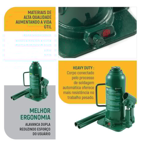 Macaco Hidráulico Garrafa 10Ton ST97805ASC SATA-87100155-79df-440b-aad0-439d0bc3807f