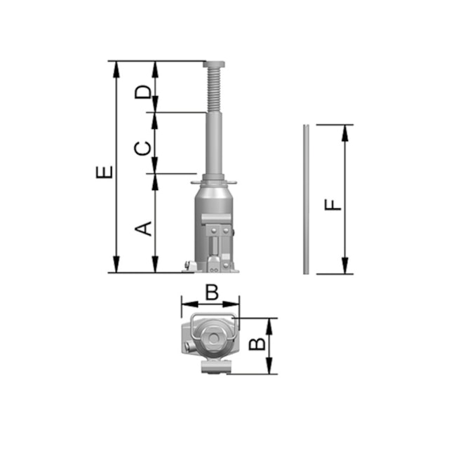 Macaco Hidráulico Garrafa 35 Toneladas 35000 MT 35 BOVENAU-2901693a-a2b6-4571-93d1-8f4454eb2301
