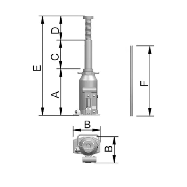 Macaco Hidráulico Garrafa 5 Toneladas MT5 BOVENAU -133e973d-ef95-463d-8f9d-d6db7552717c