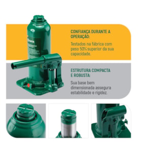 Macaco Hidráulico Garrafa 8Ton ST97804ASC SATA