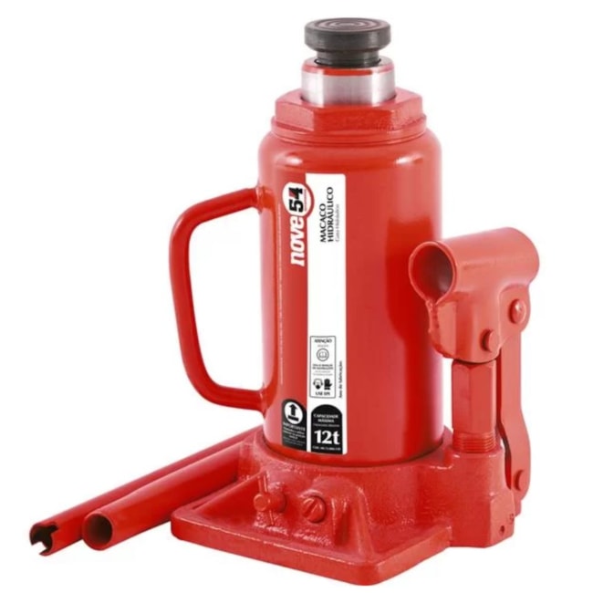 Macaco Hidráulico Garrafa com Alça 12Ton 6872000120 NOVE54-2d313072-bb90-4489-b43a-ad2be8c3291a