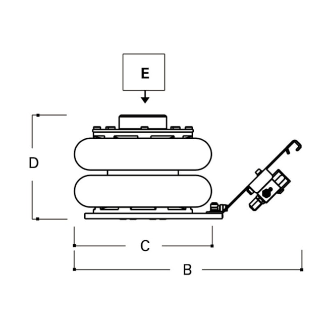 Macaco Hidráulico Pneumático Inflável 2 Toneladas Estágios 132 a 326mm 3061/2T BETA-50f1df2d-05cd-4554-af92-4e4fe594fda2