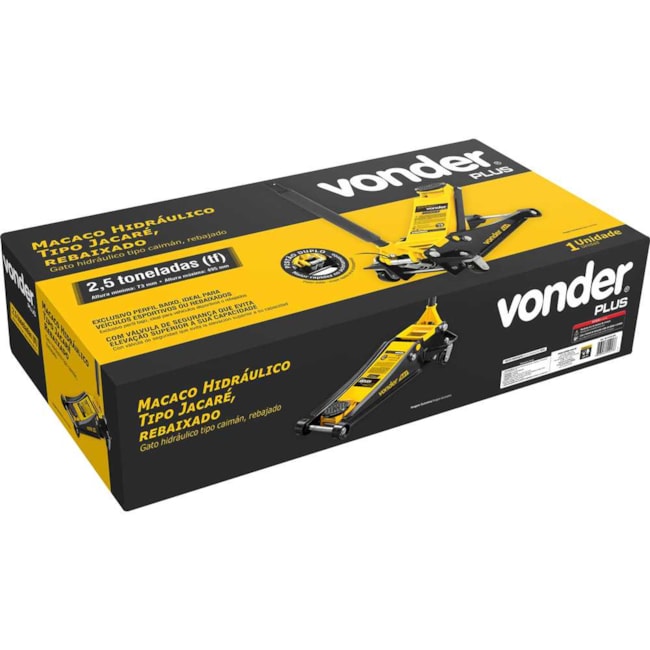 Macaco Hidráulico Rebaixado Jacaré 2.5Ton 6874025000 VONDER-c77f807e-2ffb-47ed-9854-37572a67b475