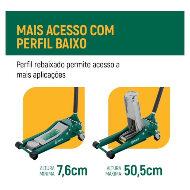 Macaco Hidraulico Rebaixado Jacaré 2Ton ST97817SC SATA-406cdbfb-e50e-4590-8bcc-206c5d9f8e3e