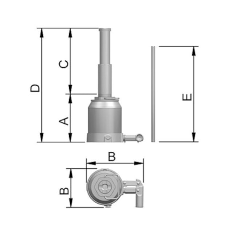 Macaco Hidráulico Telescópico 12 Toneladas 12500 MTO 12 BOVENAU-5c64816c-9922-45f5-9153-a2633deaa4f6