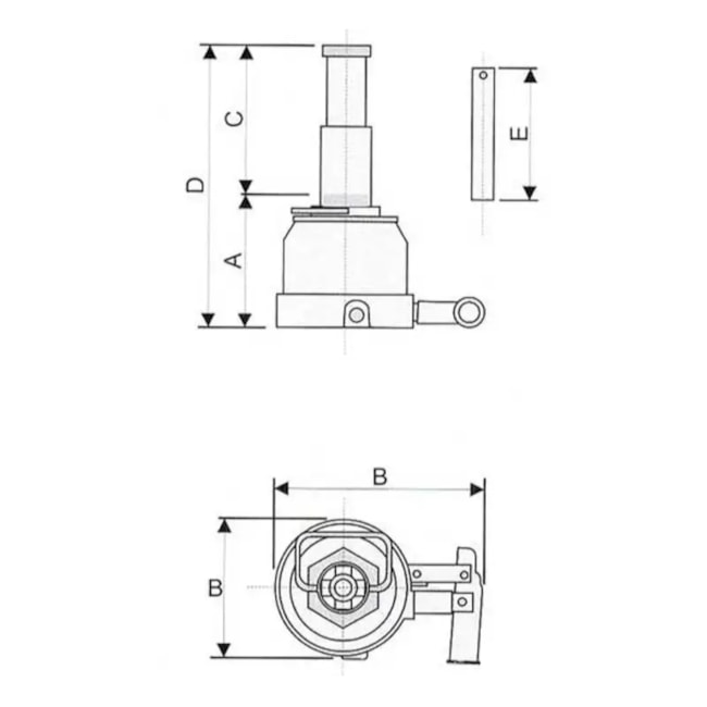 Macaco Hidráulico Telescópico 12 Toneladas Ônibus VW MTO 12W BOVENAU-6cf4c32a-efba-47c9-bdb4-217601a728eb