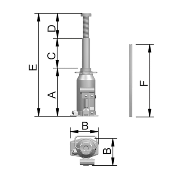 Macaco Hidráulico Tipo Garrafa 10 Toneladas 230x490mm MT 10 BOVENAU-52a1faa6-448d-434a-bdd8-f738b71cbe96