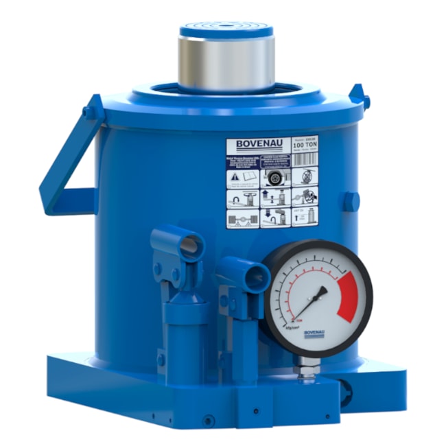 Macaco Hidráulico Tipo Garrafa 100 Toneladas Industrial c/ Manômetro MT100 BOVENAU-b31b93b3-dab4-4a09-a660-be4a853fc7c5